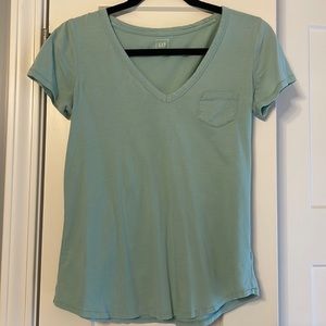 Mint green top